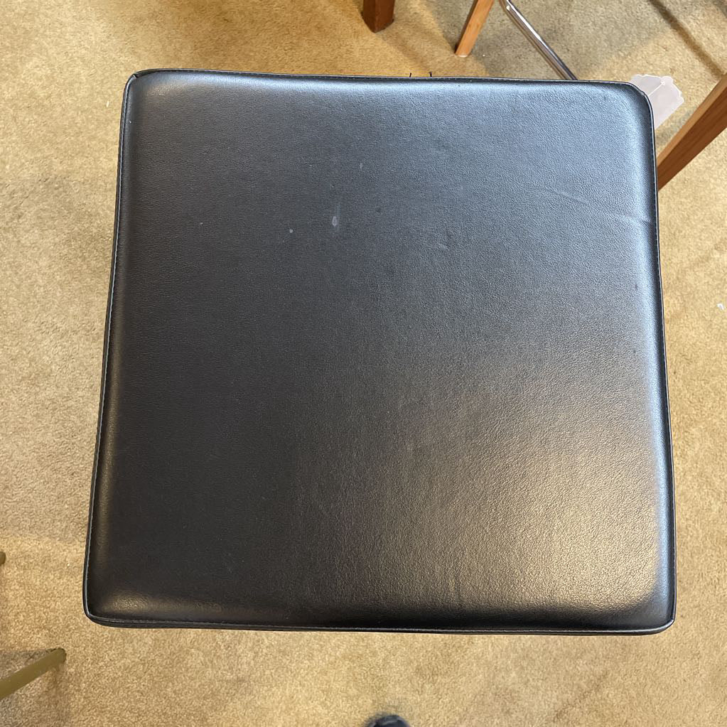 Room & Board Black Seat Brass Finish Stool C STOOLS
