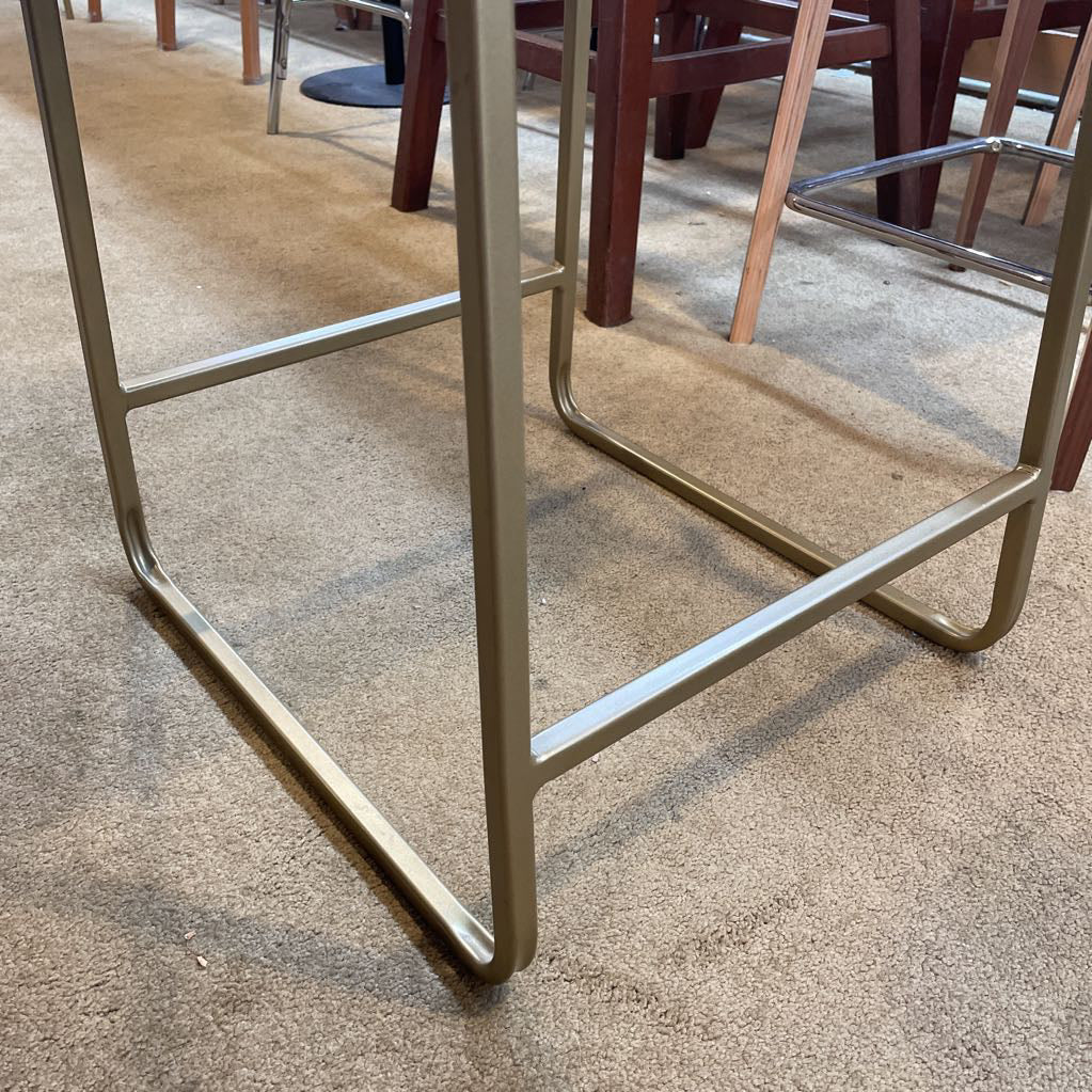 Room & Board Black Seat Brass Finish Stool C STOOLS