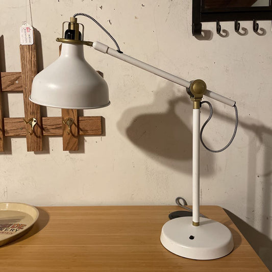 White Endended Arm Desk Lamp LAMPS
