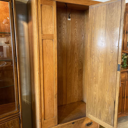 Tall One Drawer Armoire w/ Mirror Door and Key @ Desk