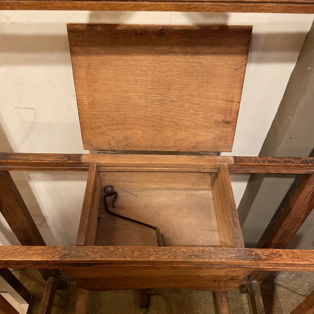 Vintage Hall Tree w/ Mirrors and Tile