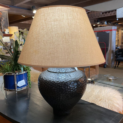 Dark Beveled Base Table Lamp LAMPS