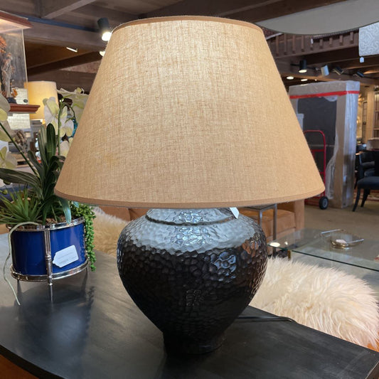 Dark Beveled Base Table Lamp LAMPS