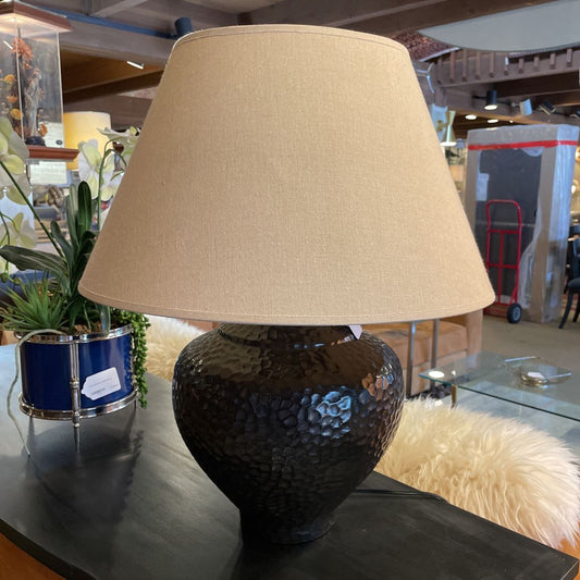 Dark Beveled Base Table Lamp LAMPS