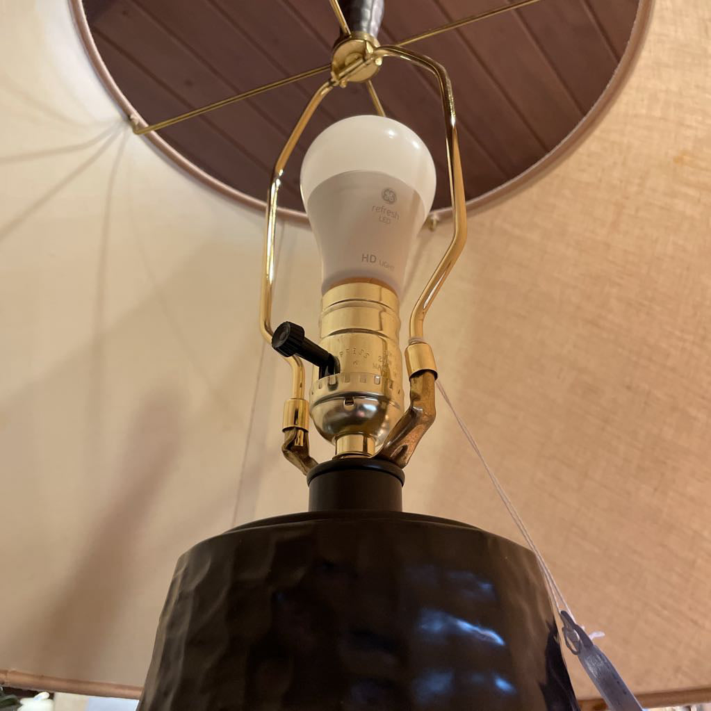 Dark Beveled Base Table Lamp LAMPS