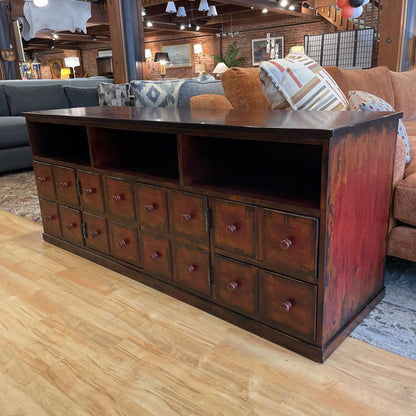 Pottery Barn Multi Faux Drawer Media Console