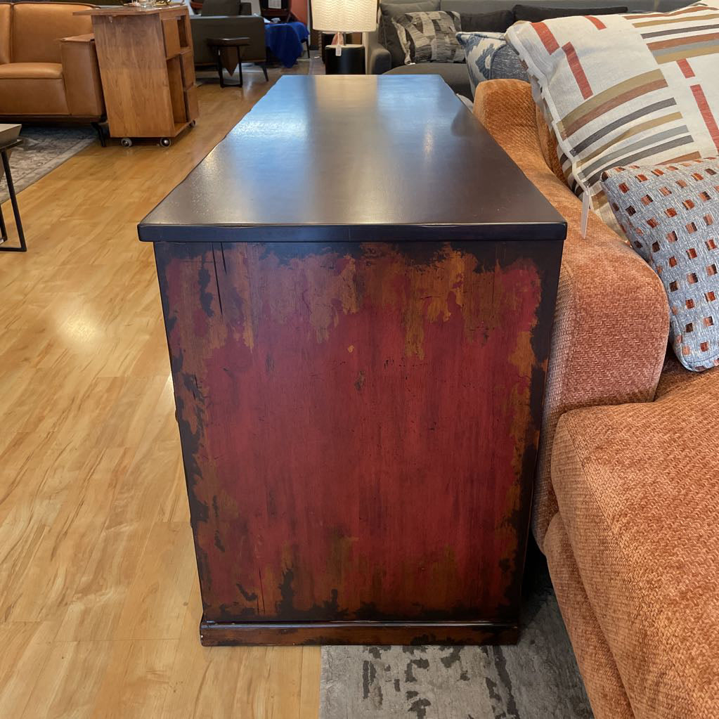 Pottery Barn Multi Faux Drawer Media Console