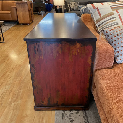 Pottery Barn Multi Faux Drawer Media Console