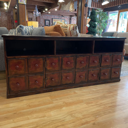 Pottery Barn Multi Faux Drawer Media Console