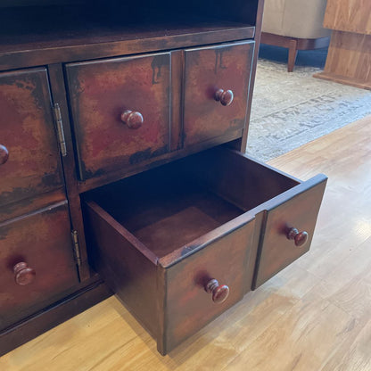 Pottery Barn Multi Faux Drawer Media Console