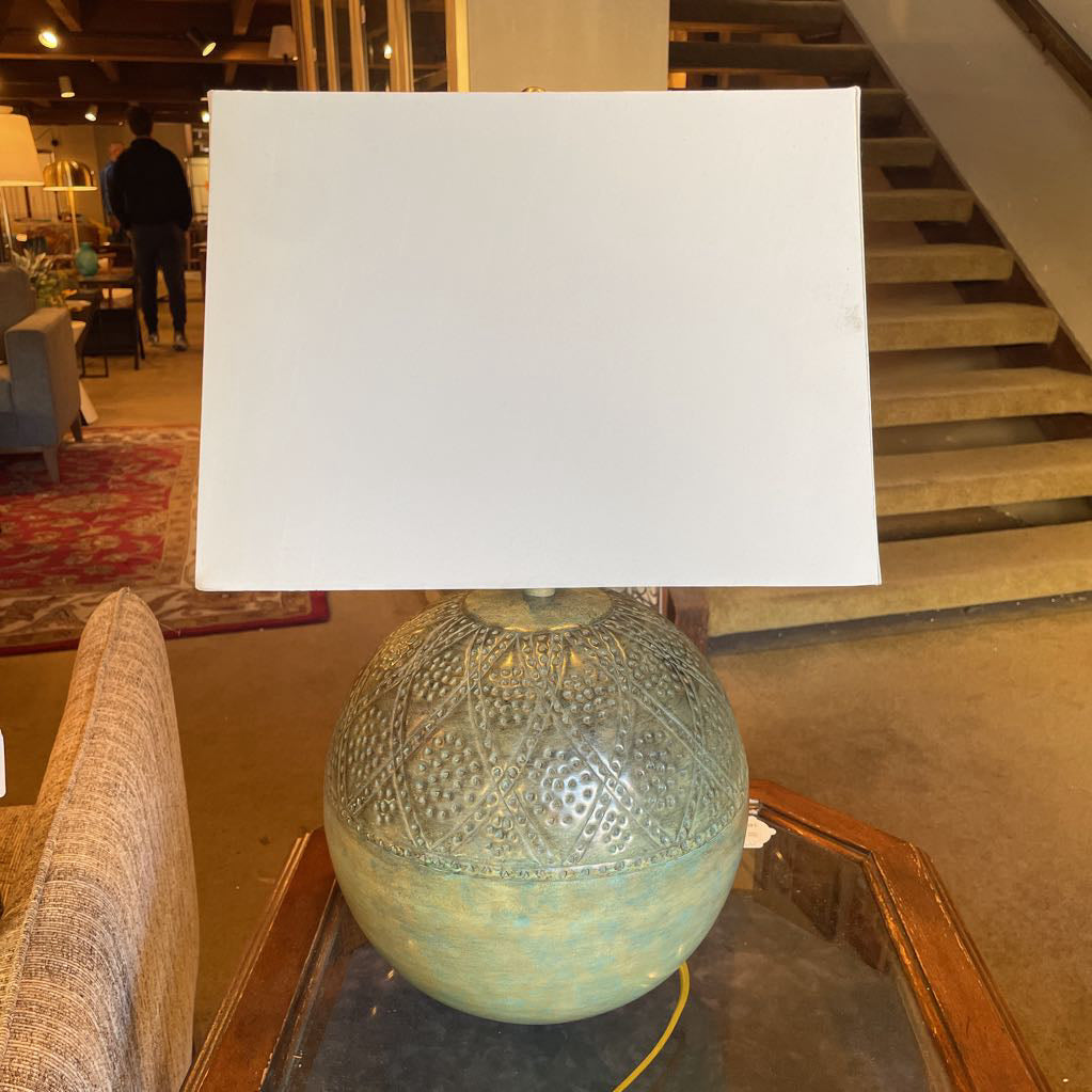Hammered Metal Ball Lamp LAMPS