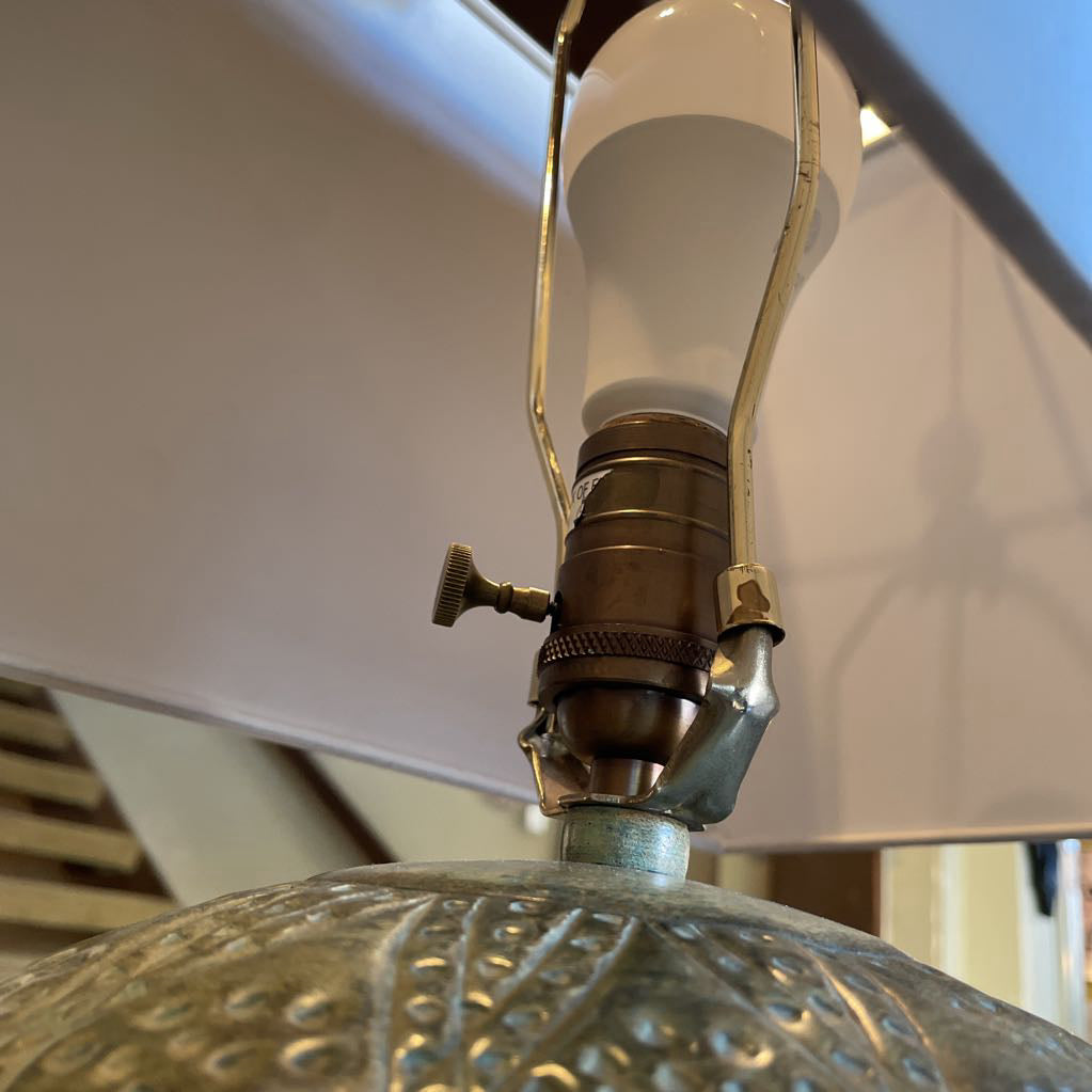 Hammered Metal Ball Lamp LAMPS