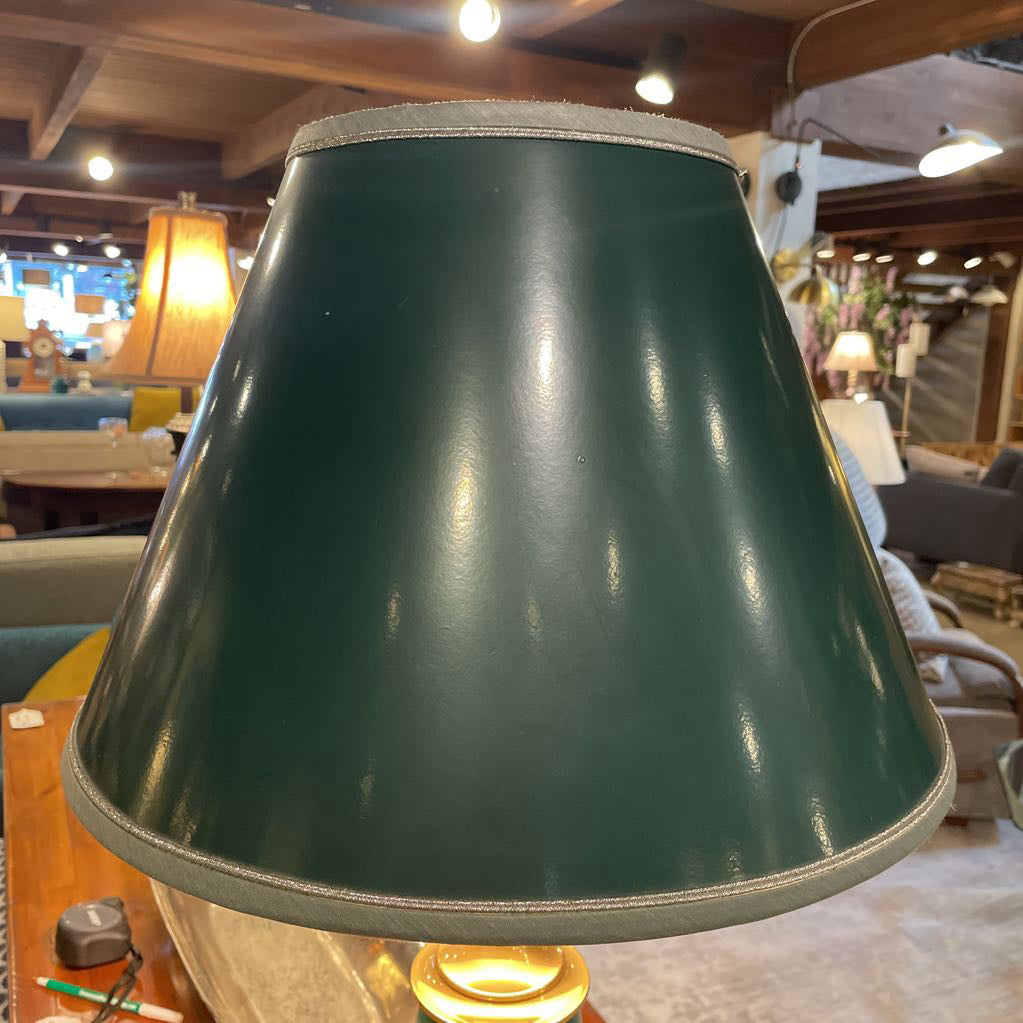 Brass & Green HEAVY Lamp LAMPS