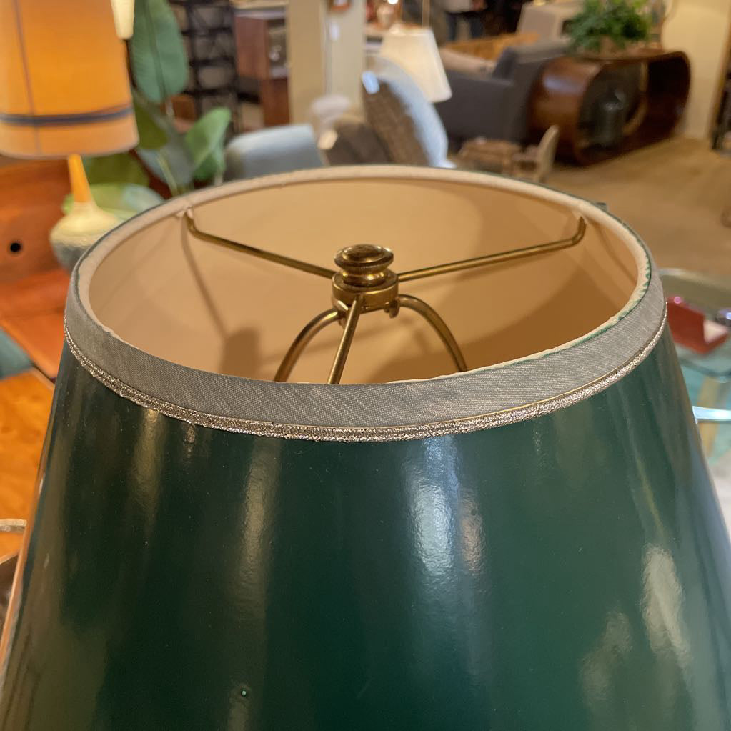 Brass & Green HEAVY Lamp LAMPS