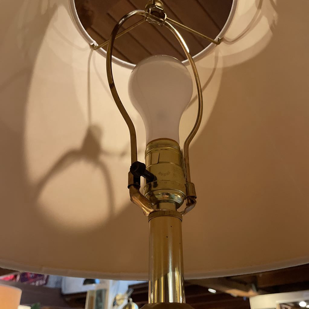 Brass & Green HEAVY Lamp LAMPS