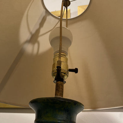 Blue & Green Stippled Lamp LAMPS