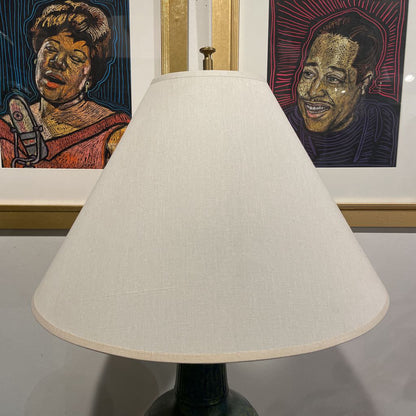 Blue & Green Stippled Lamp LAMPS