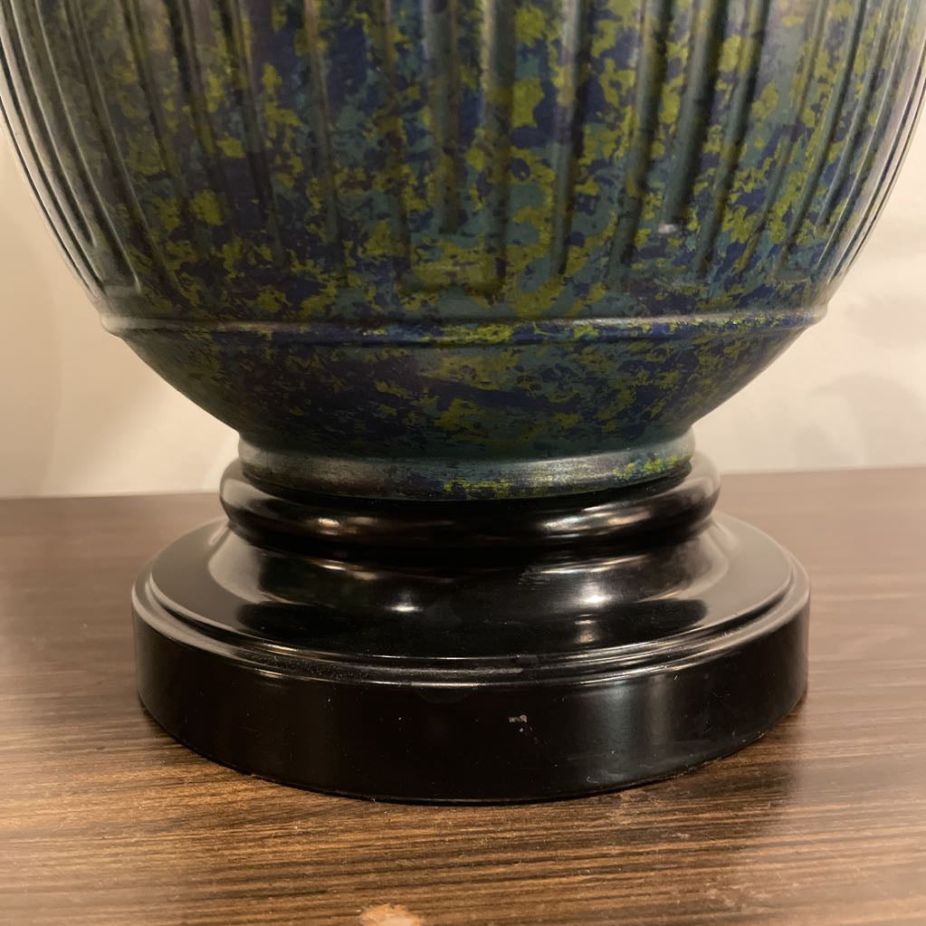 Blue & Green Stippled Lamp LAMPS