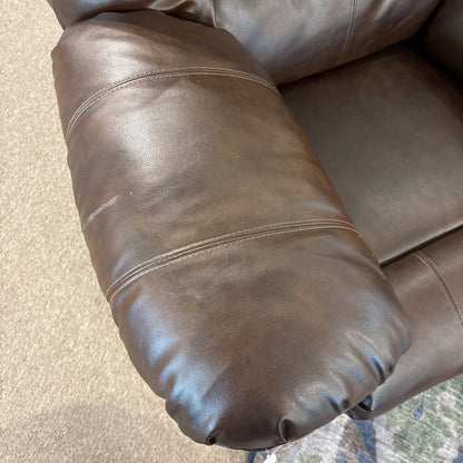 Plush Brown Pleather Rocker Recliner U ACCENT CHAIRS