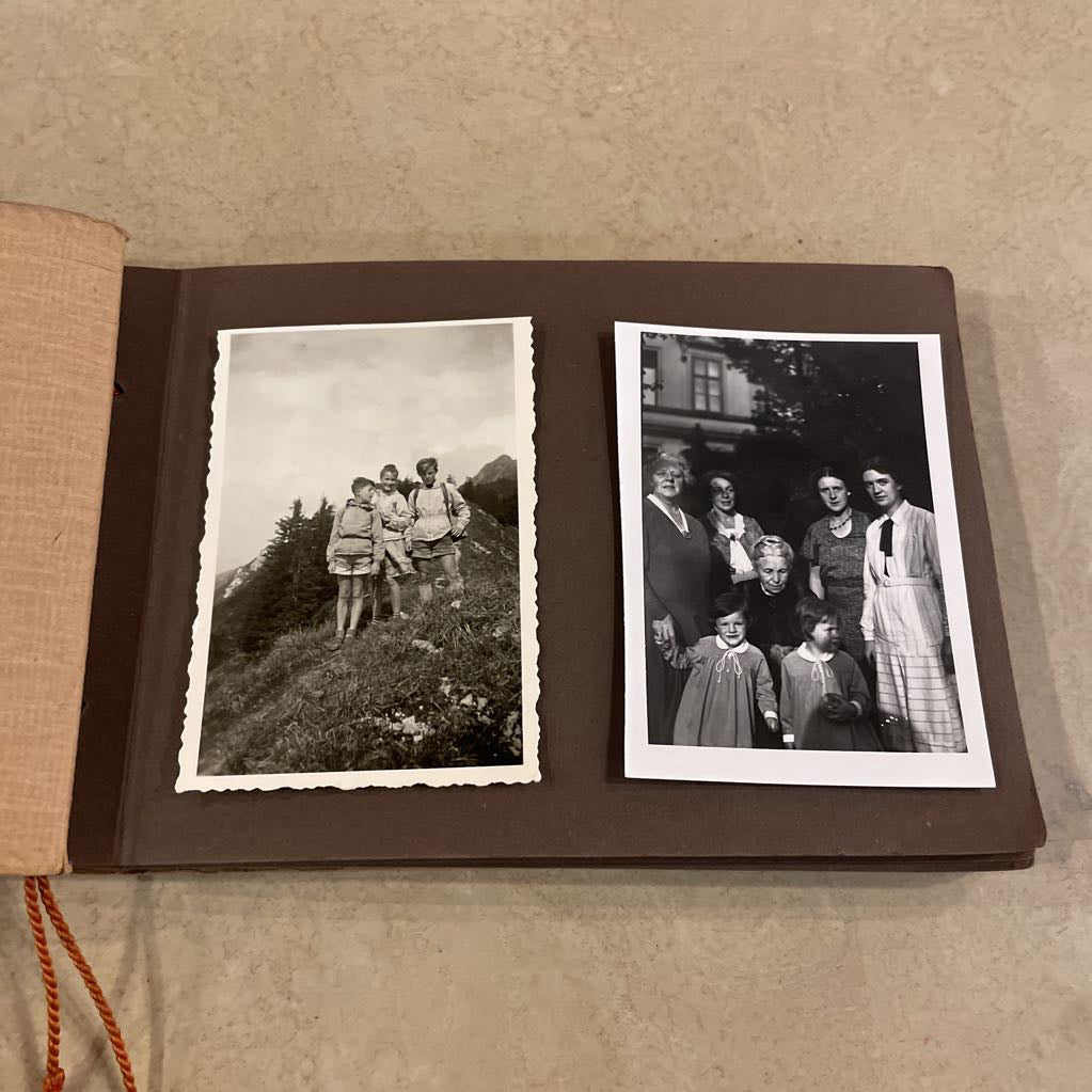 Small Album(RED COVERS)of Old German Relatives Featuring Stern Old Grandfather Kurt!