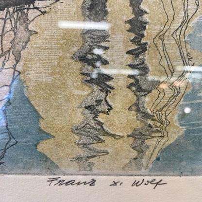 Franz X Wolf Shipyard Etching ART