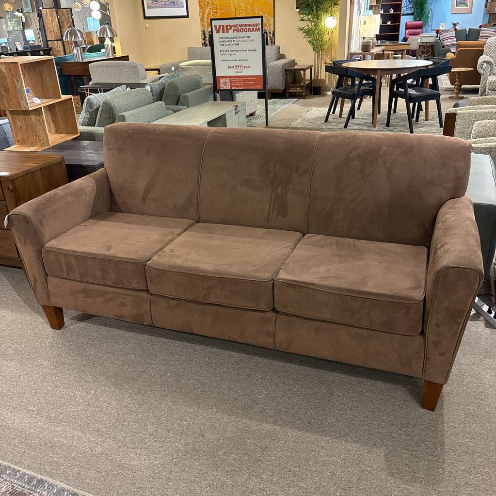 Camel Microsuede Sofa U SOFAS