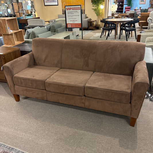 Camel Microsuede Sofa U SOFAS