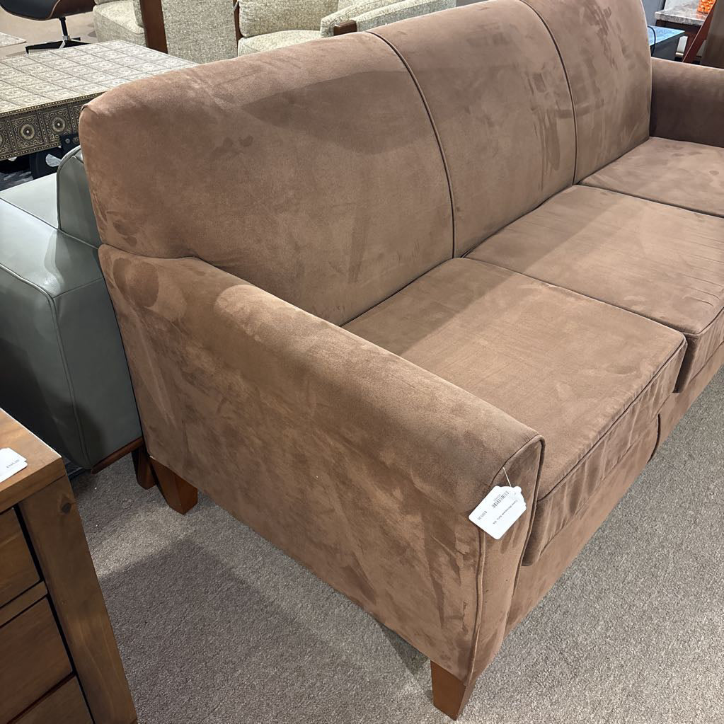 Camel Microsuede Sofa U SOFAS