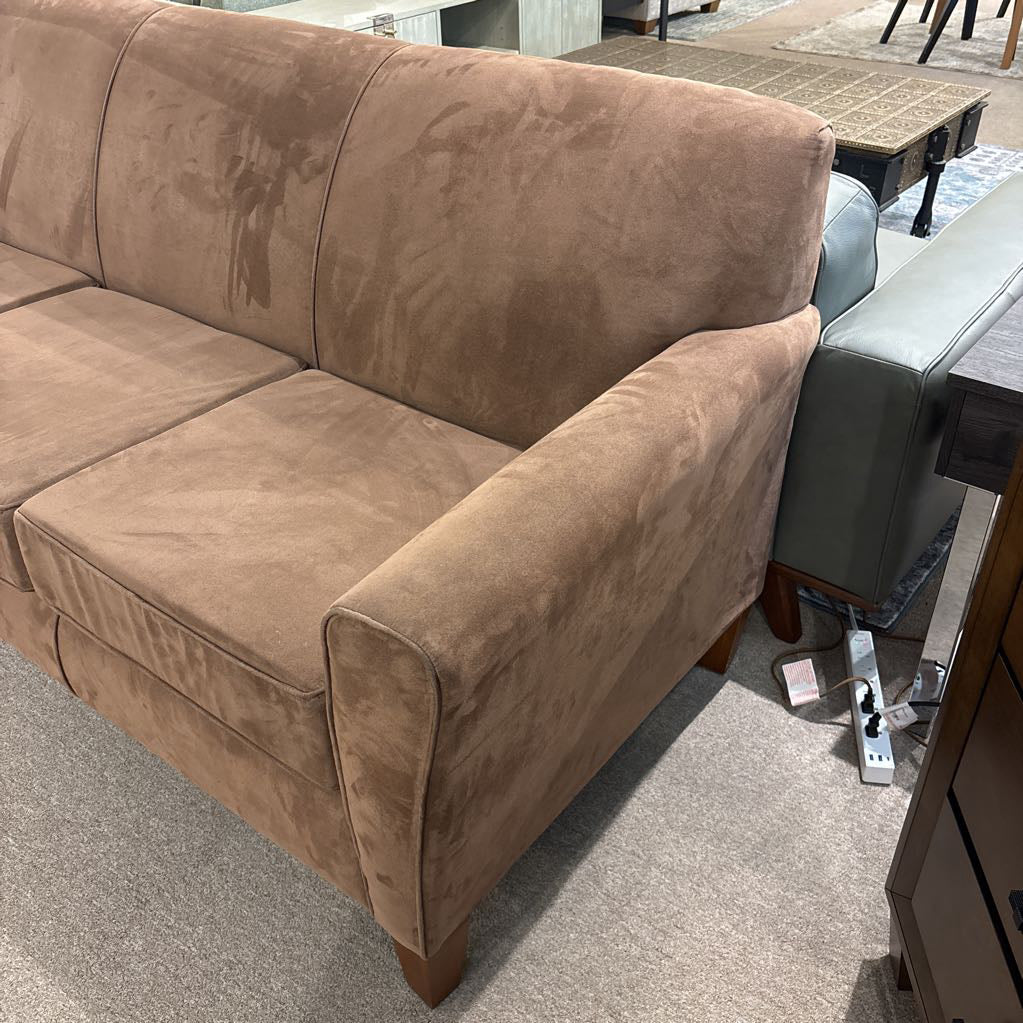 Camel Microsuede Sofa U SOFAS