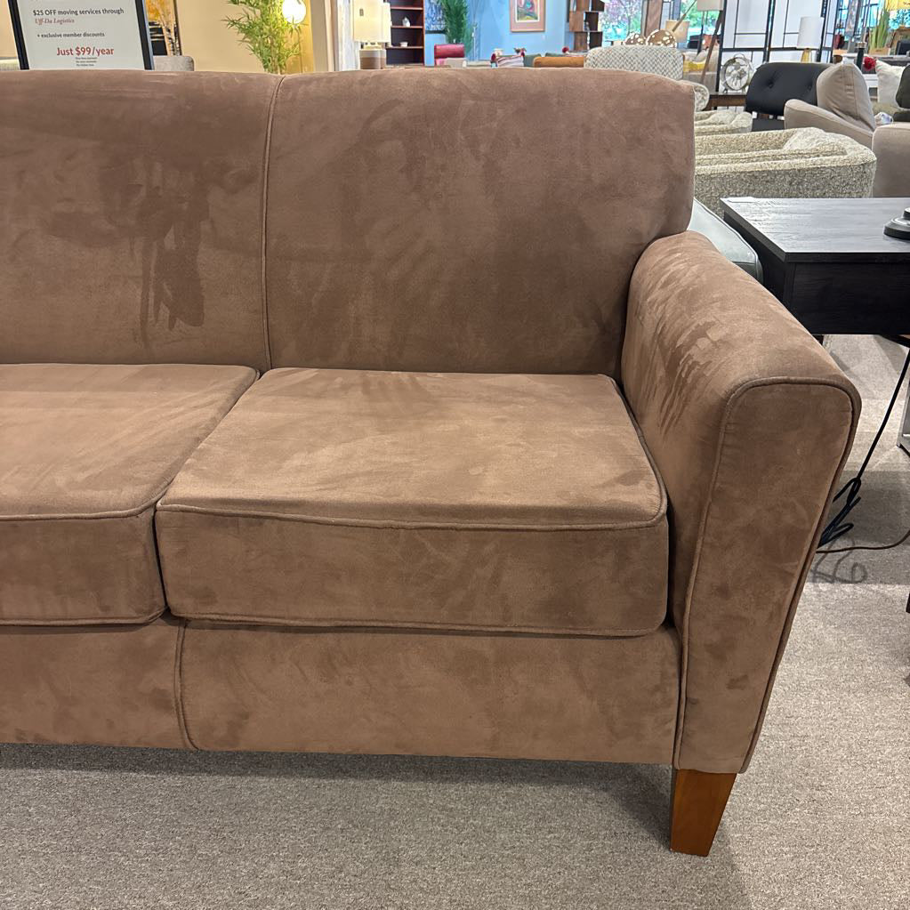 Camel Microsuede Sofa U SOFAS