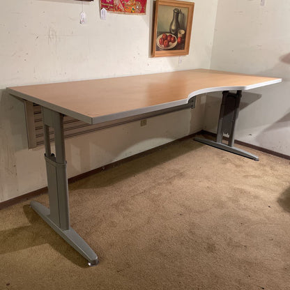 Wide Metal Leg Desk