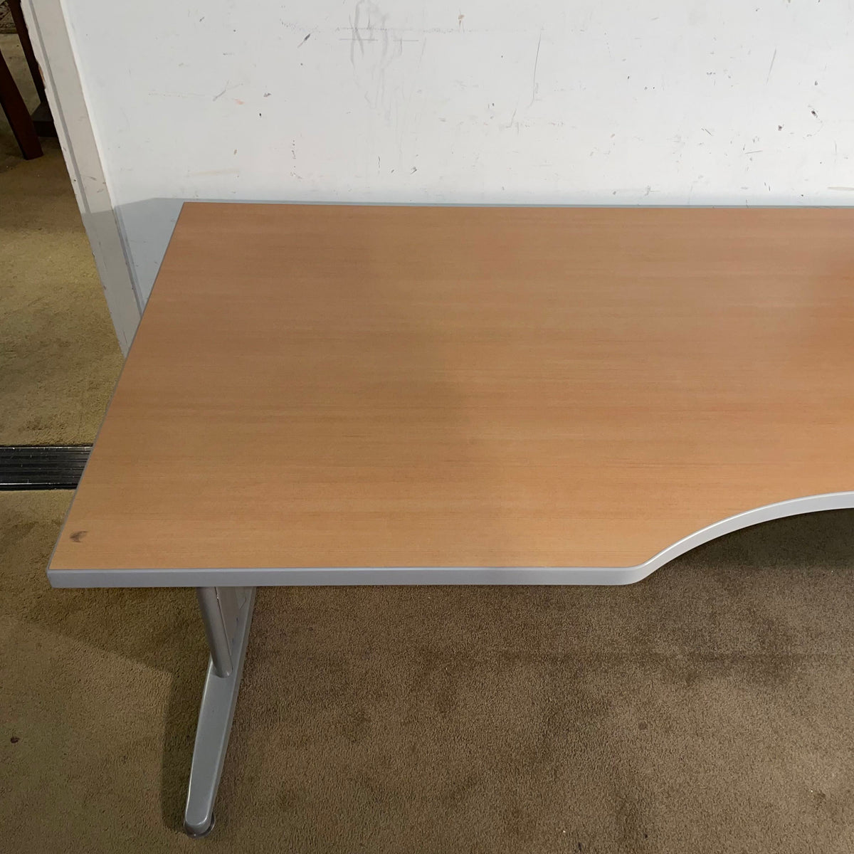 Wide Metal Leg Desk