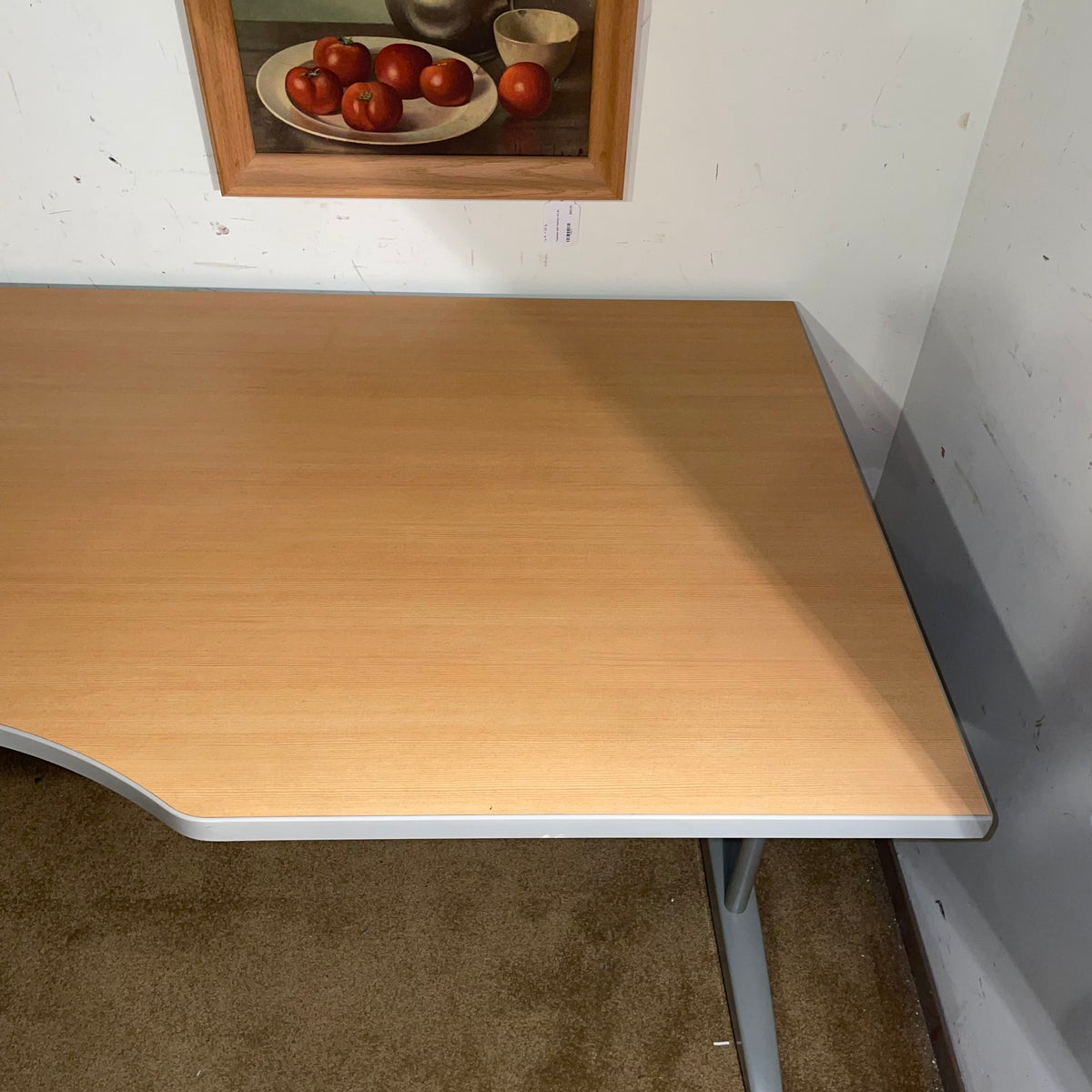 Wide Metal Leg Desk