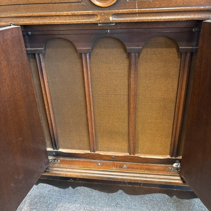 Antique Victor Victrola "Granada" Flat-top Console Phonograph (AS IS) UNIQUE FINDS