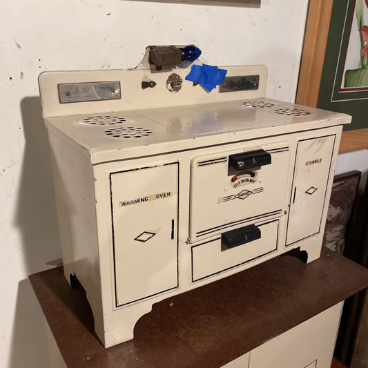 Play Oven with Cabinet and Assorted Play Pots & Pans UNIQUE FINDS