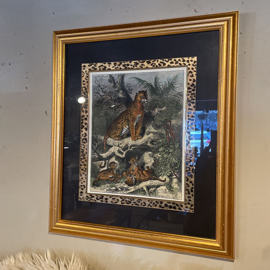 Frolicking Leopard Family Art ART