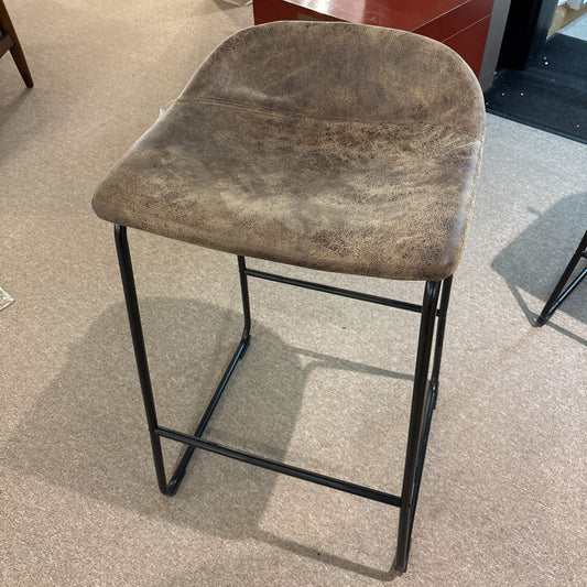 West Elm Suede Barstool C STOOLS