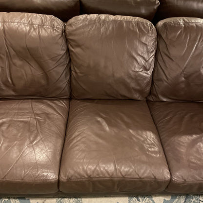 Chocolate Leather 3 Seat Sofa U SOFAS