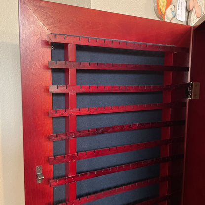 Double Sided Swivel Jewelry Armoire