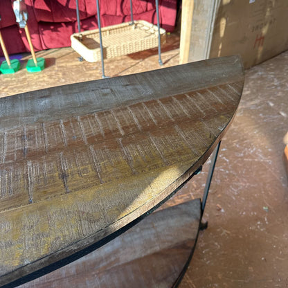 Metal/Wood Console Table