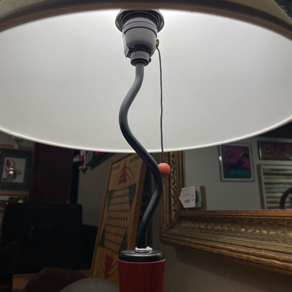 Russet & Round Base Table Lamp