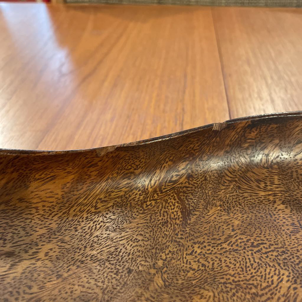 Hawaii-Made Large Wooden Leaf Tray