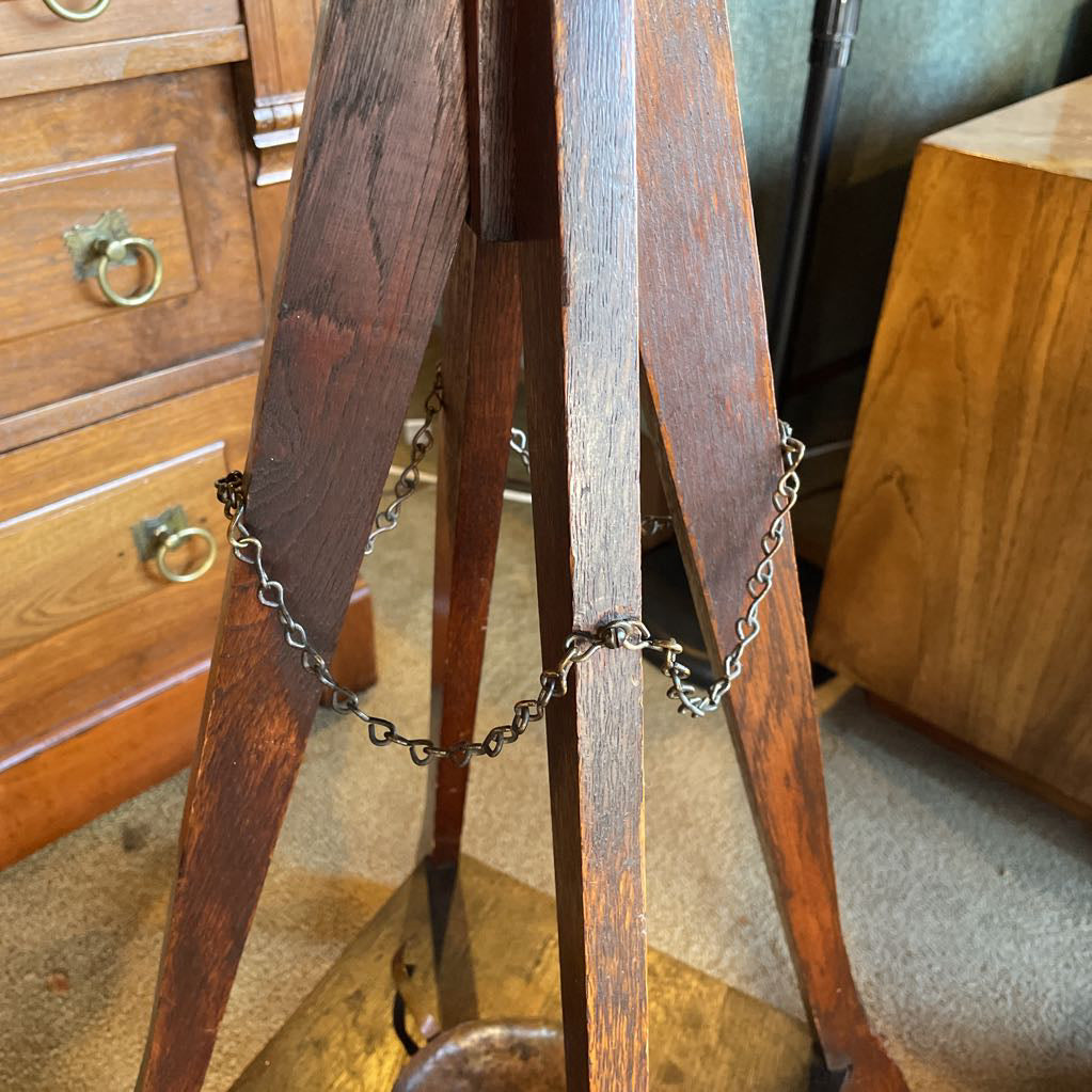 Vintage Oak Coat Tree