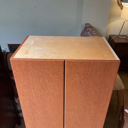 Birds Eye Maple Veneer 2 Door Armoire