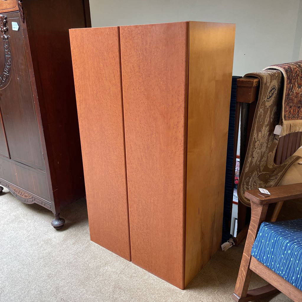 Birds Eye Maple Veneer 2 Door Armoire
