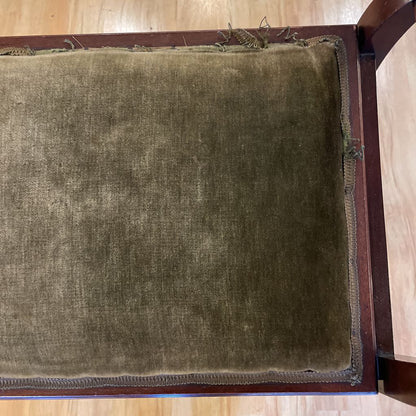 Dark Wood Piano Bench w Storage