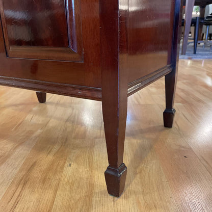Dark Wood Piano Bench w Storage