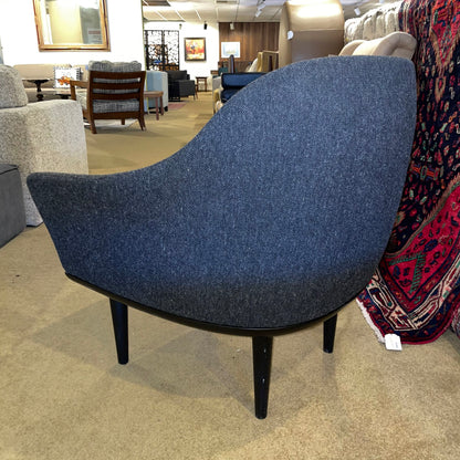Tan Leather + Dark Gray Fabric MC Style Accent Chair U ACCENT CHAIRS