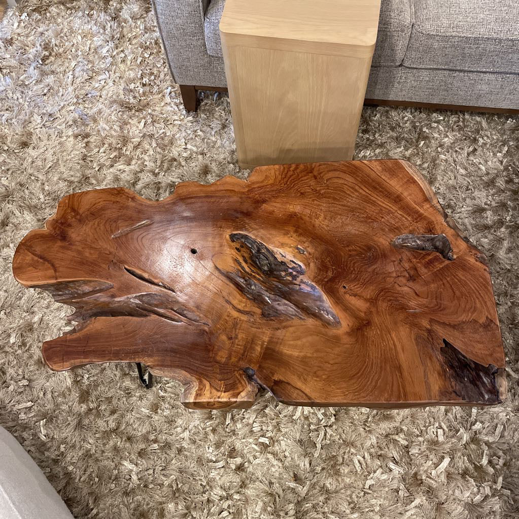Live Edge Coffee Table w/ Hairpin Legs C COFFEE TABLES