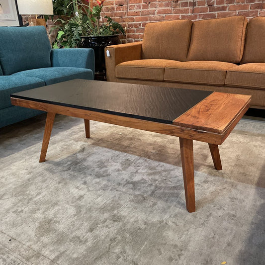 MC Style Coffee Table w/ Faux Stone Inlay C COFFEE TABLES